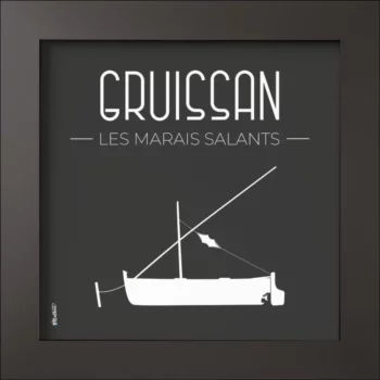 Cadre noir mat - Marais salants de Gruissan